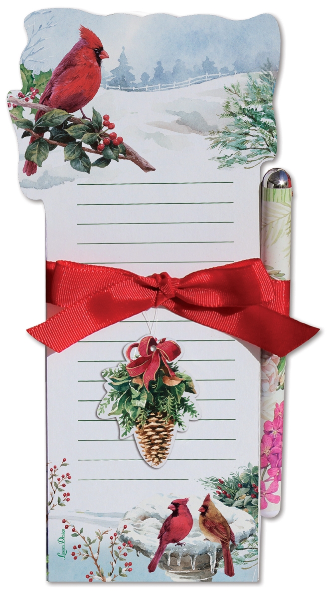 8.5 x 11 in. Winter Harmony Diecut List Pad, Multi Color