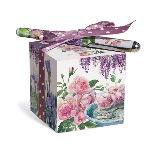 24079 3 x 3 x 3 in. Paper Block Set - Enchanted Garden