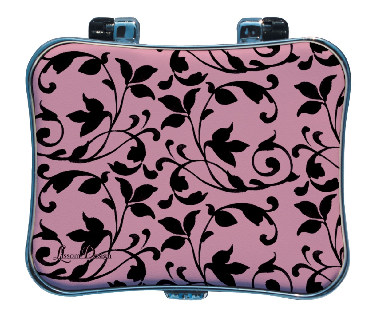 62001 Pill & Jewelry Box - Pink Damask