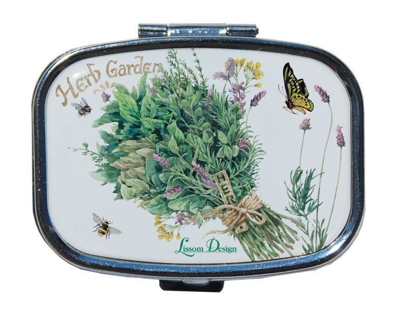 62067 2.25 x 1.9 x 0.63 in. Pill Box - Hydrangea Garden