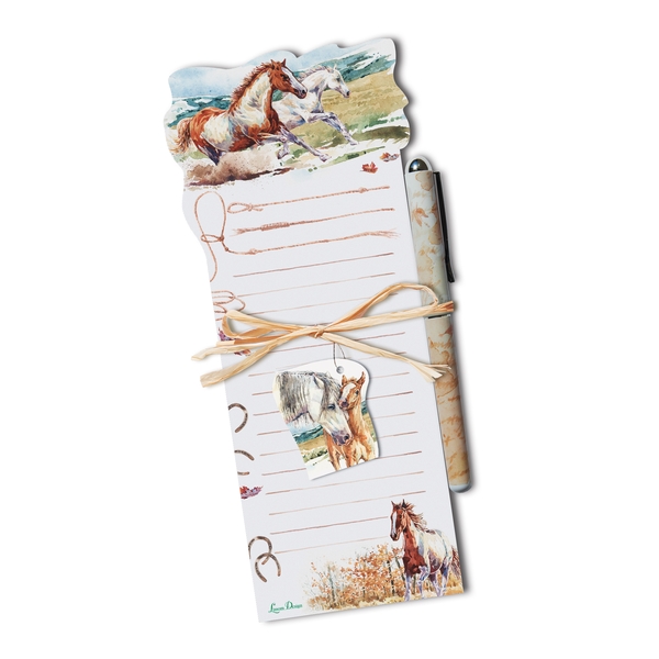 21069 8.75 x 3.75 in. Die Cut List Pad - Wild Mustang