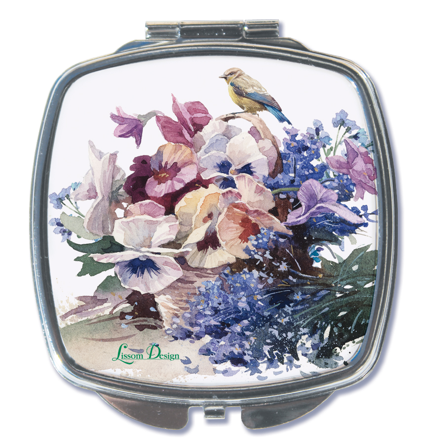 61180 Square Compact Mirror - Blossom of Hope