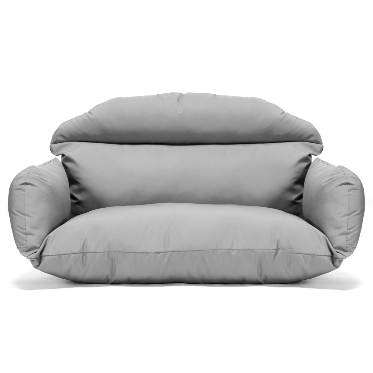27 x 47 x 20 in. Hanging 2 Person Egg Swing Cushion, Light Grey