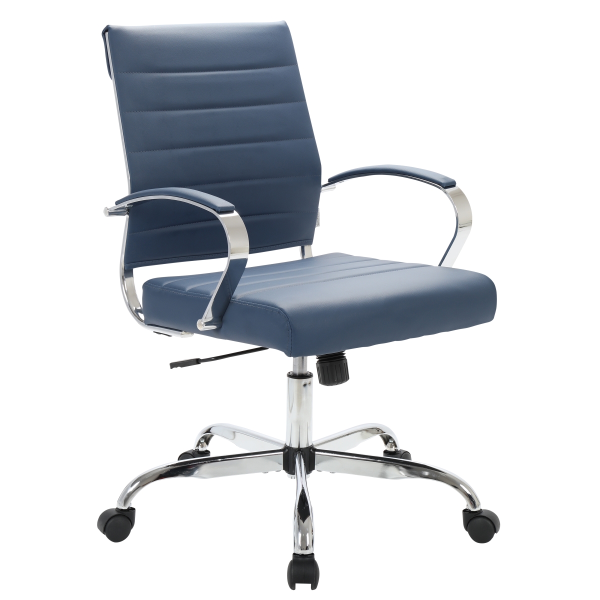 BO19BUL Benmar Leather Office Chair, Navy Blue