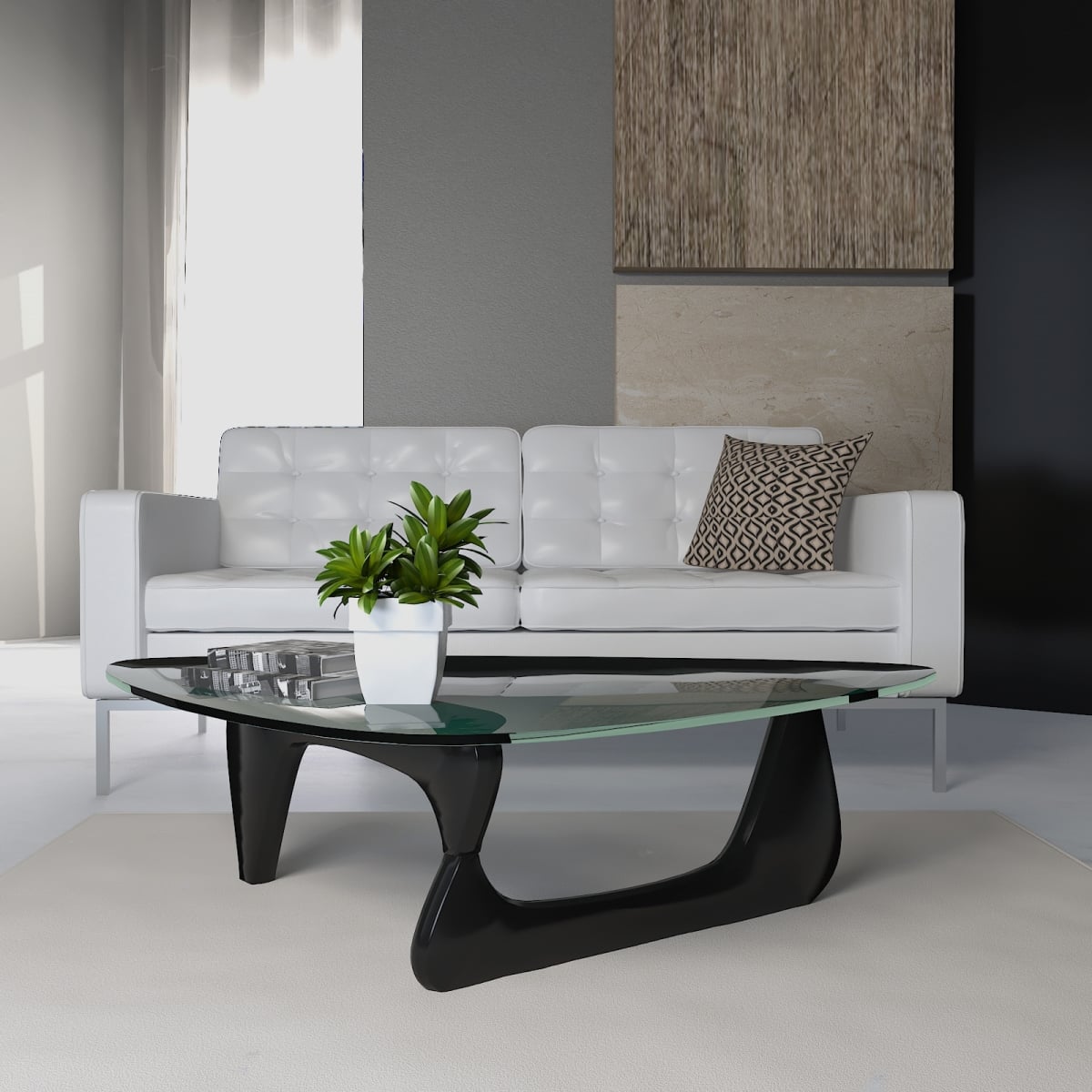 NG52BL 15.7 x 36.5 x 51.2 in. Imperial Triangle Coffee Table, Black