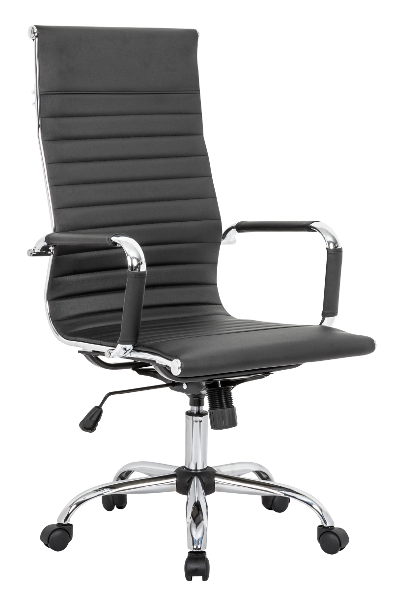 Harris High-Back Faux Leather Office Chair, Black