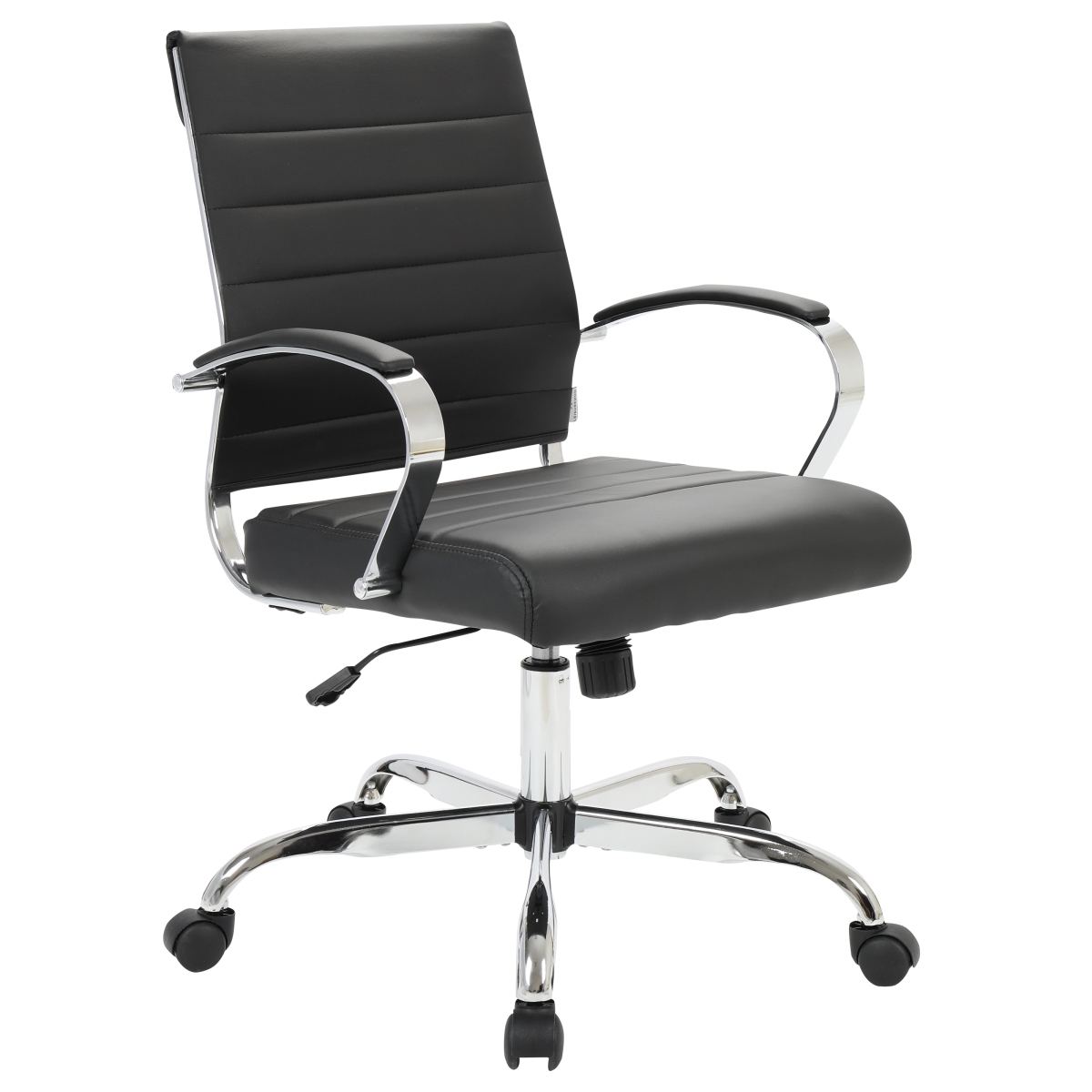BO19BLL Benmar Leather Office Chair, Black