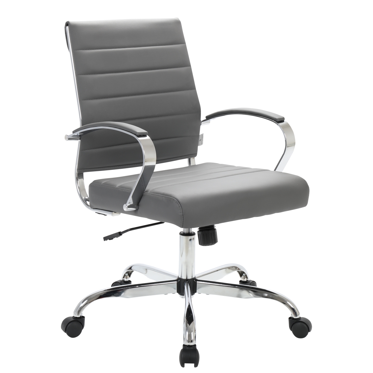 Benmar Leather Office Chair, Grey
