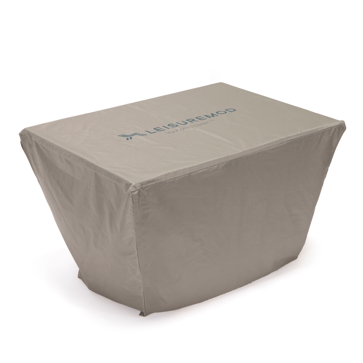 Chelsea Waterproof Fabric Rectangle Fire Pit Table Cover, Brown