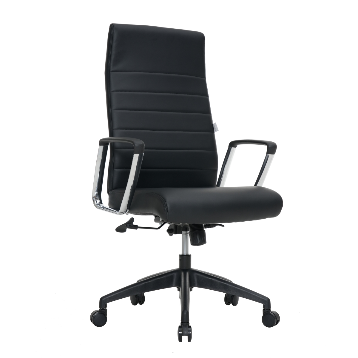 HO20BLL Hilton Modern High-Back Leather Office Chair, Black