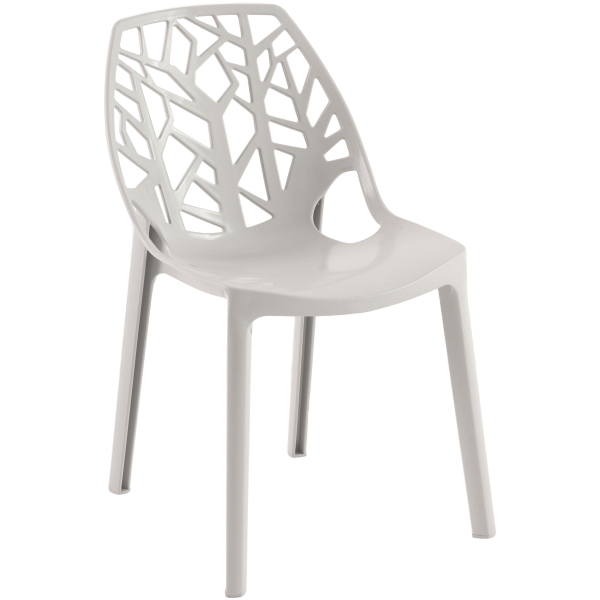 C18SGR Modern Cornelia Dining Chair, Solid Grey