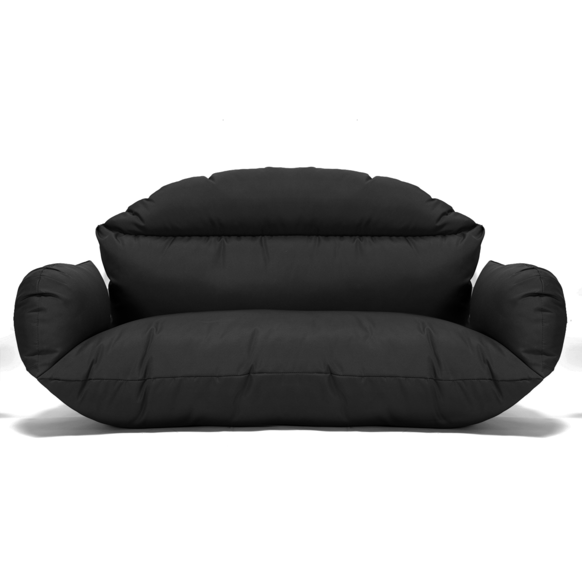 ES57C-BL Hanging 2 Person Egg Swing Cushion, Black