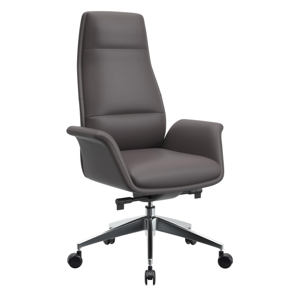 Summit Series Tall Office Chair - Grey - Adjustable Height - Durable Aluminum Frame