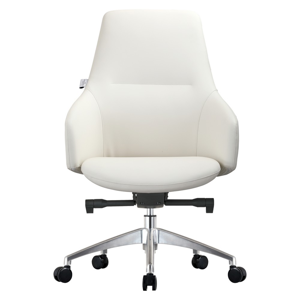 Celeste Series Office Chair in White Leather