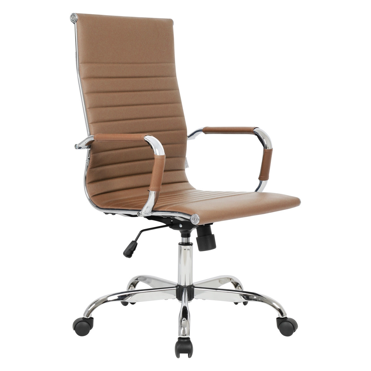 Harris High-Back Office Chair - Light Brown - Ergonomic Design - 275 lbs Capacity