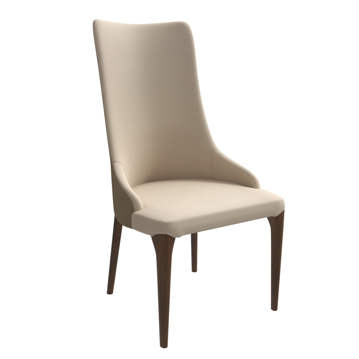 EC23TP Elm Collection Modern Wooden Dining Chair, Taupe