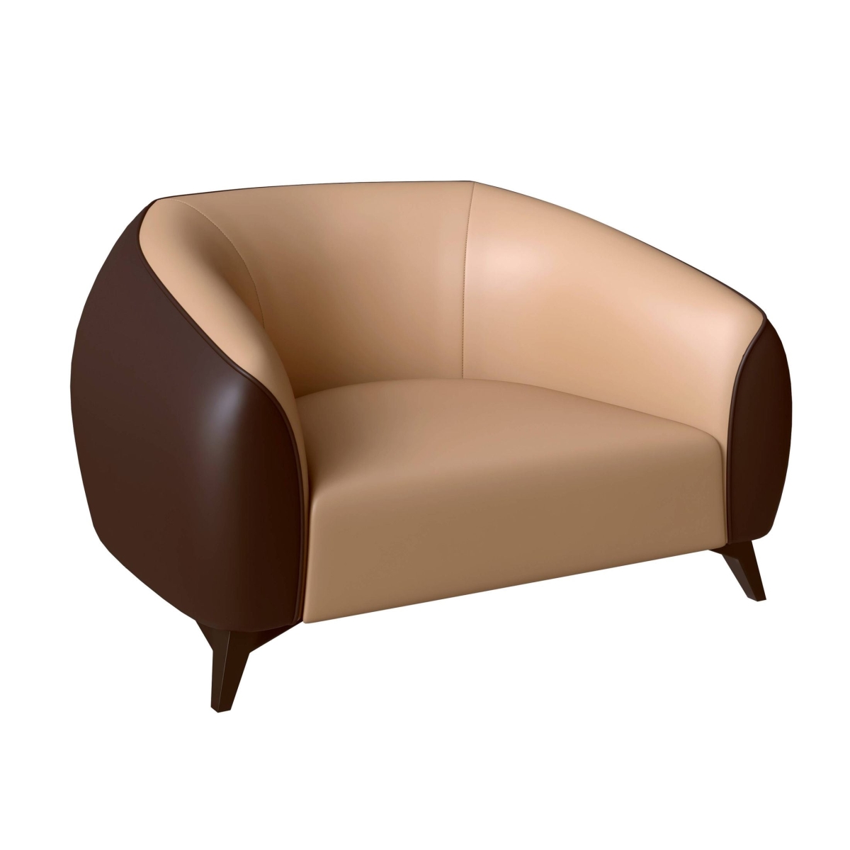 OS37BR Opula Collection Single Seater Sofa, Brown