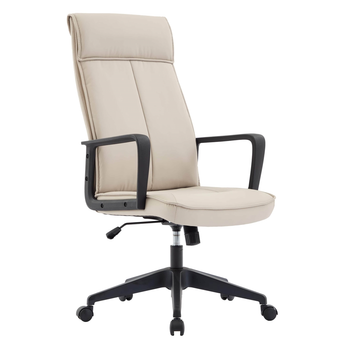 Aiaria Ergonomic High Back Office Chair - PU Leather/Polyester, Adjustable, Swivel, Comfortable
