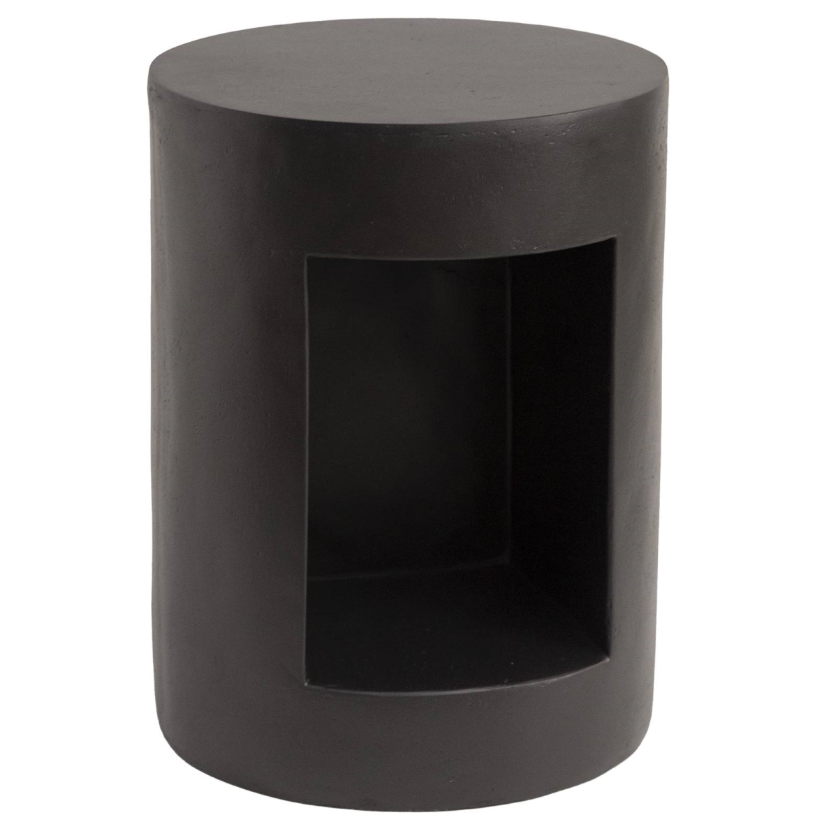 NST14BL Nook Series Modern Side End Table, Black