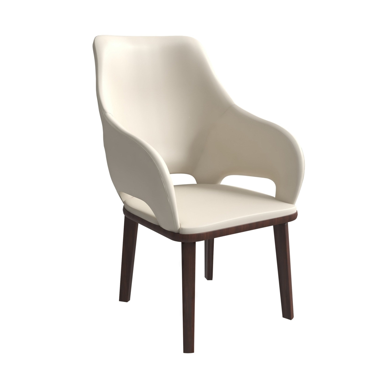 VC23W Vivara Collection Modern Dining Chair, Off White