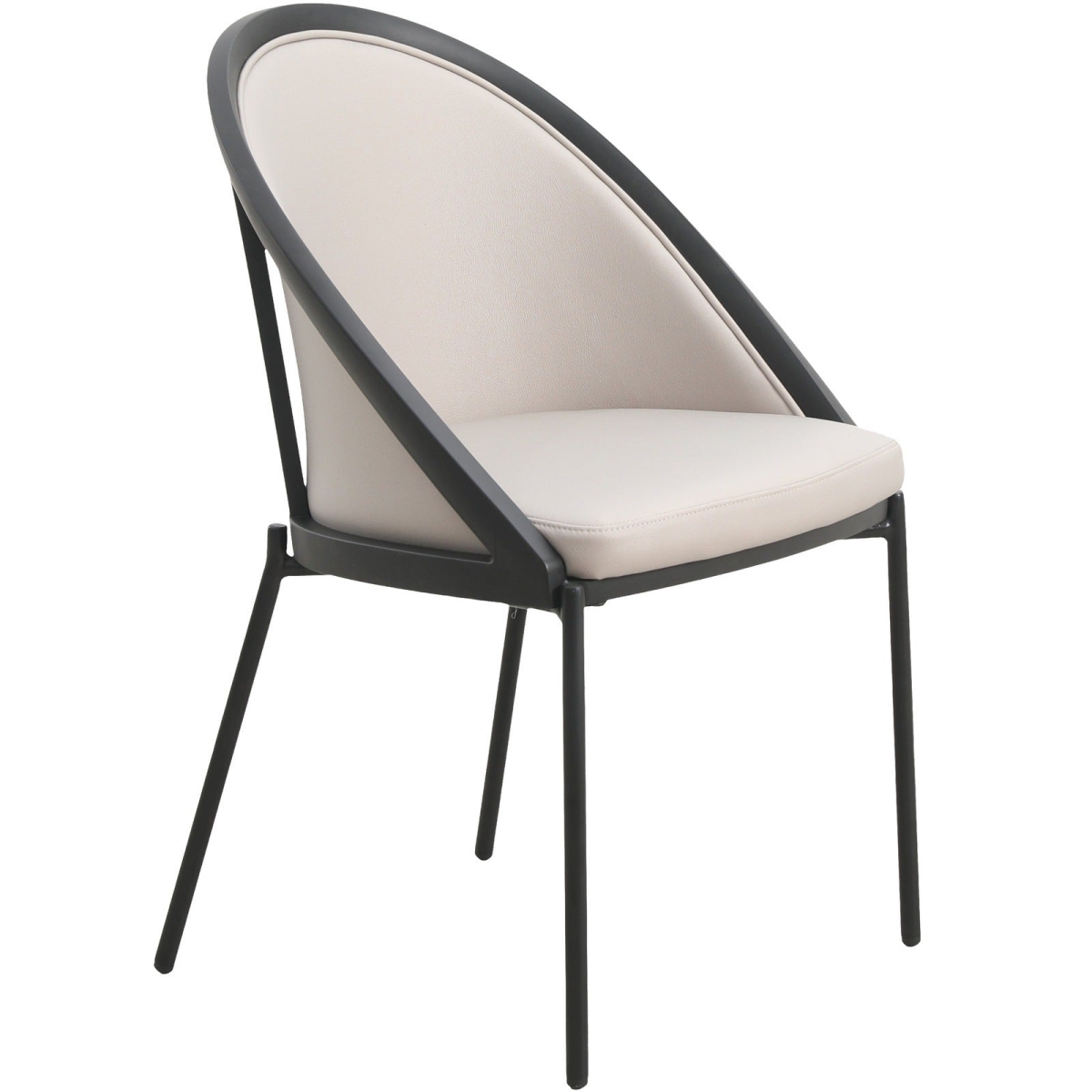 UC21LGR Urbane Collection Modern Dining Chair, Light Gray