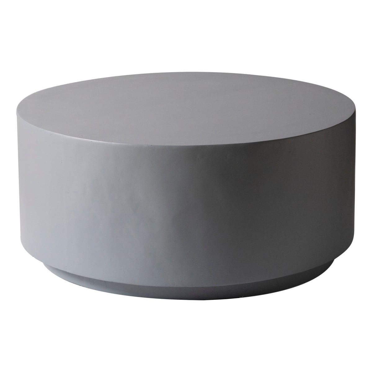 Terra 36 in Round Fiberstone Side Table, Weatherproof, Indoor/Outdoor, Fully Assembled