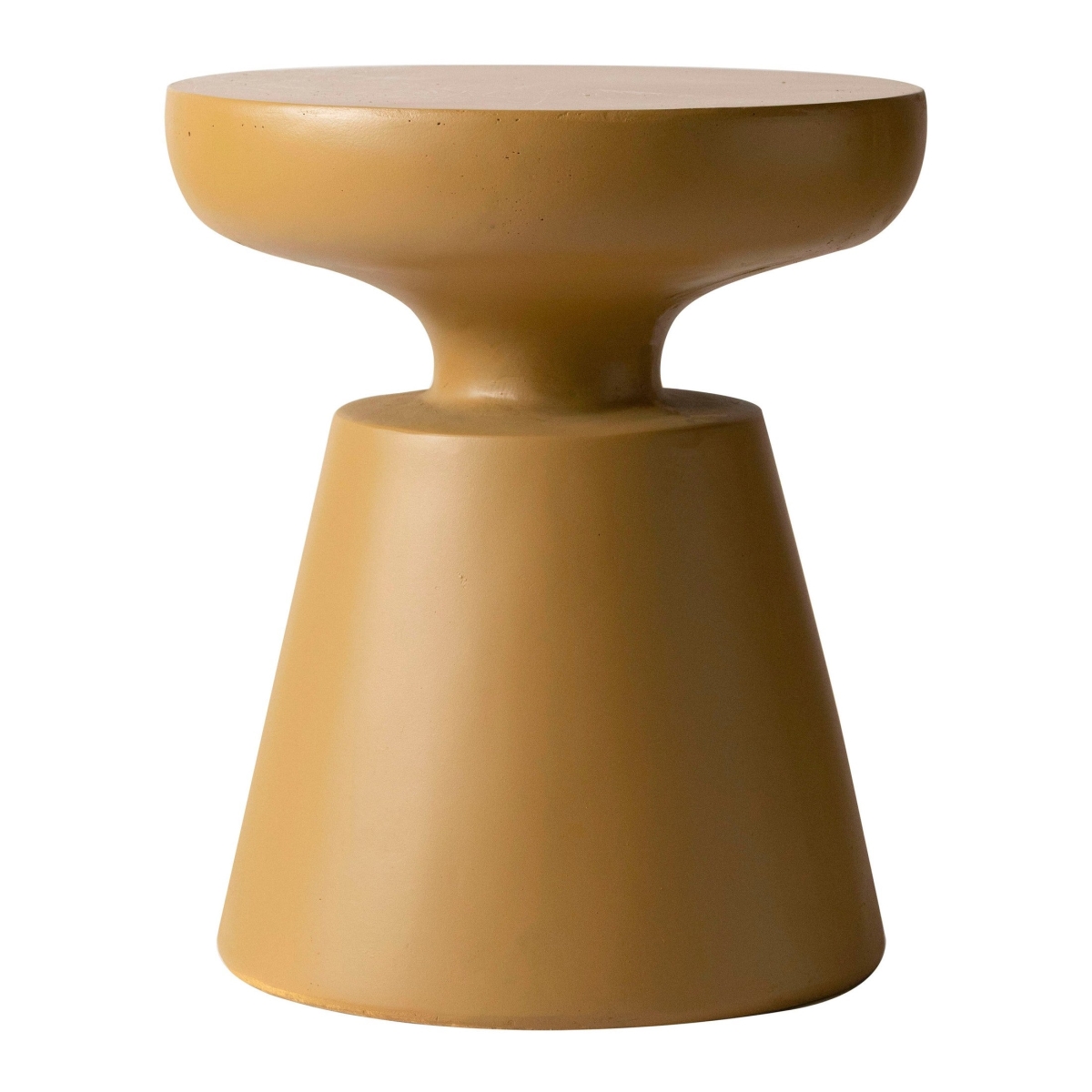 IST17BR Isle Collection Fiberglass Outdoor Side Table, Brown
