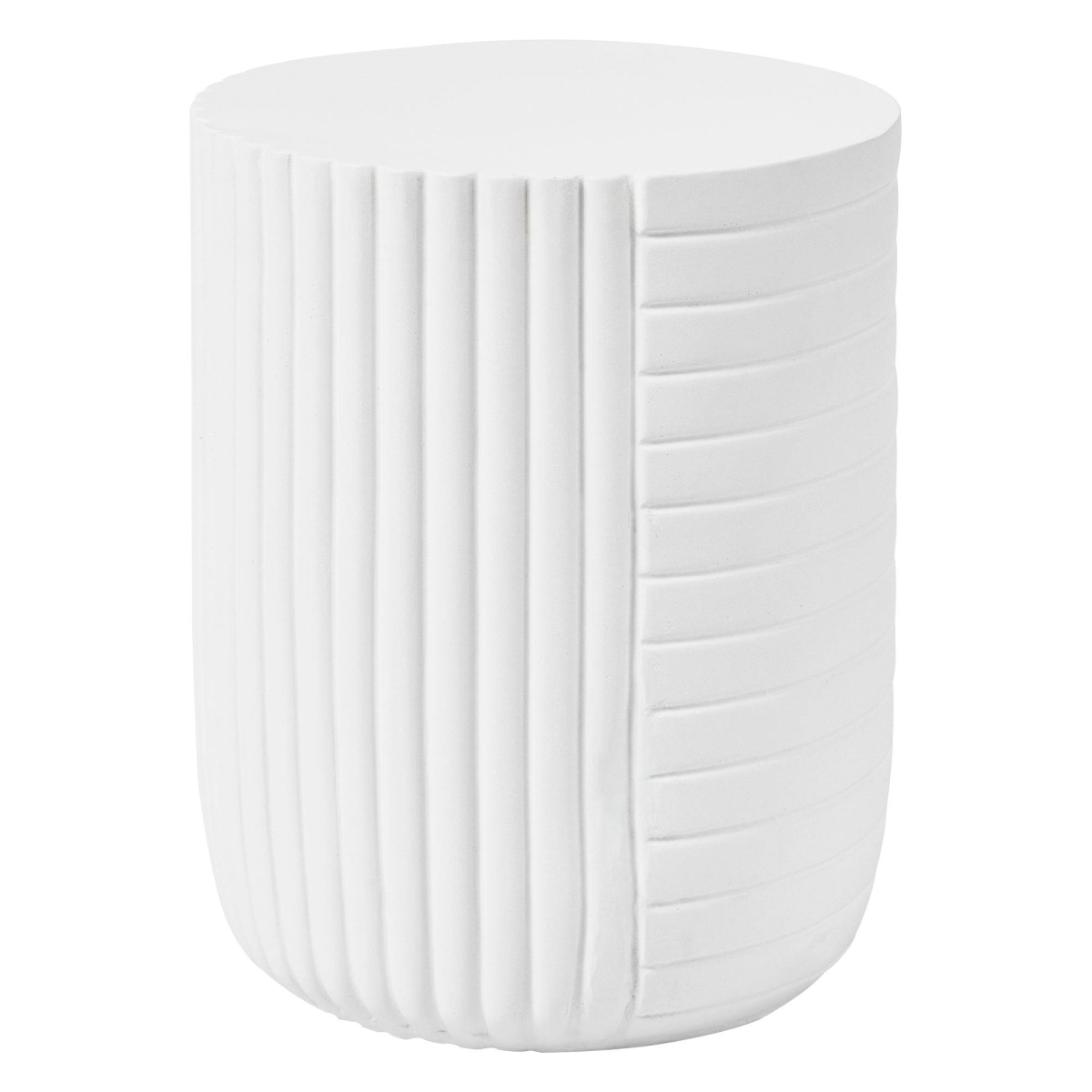 TST14W Trove Series Modern Side End Table, White