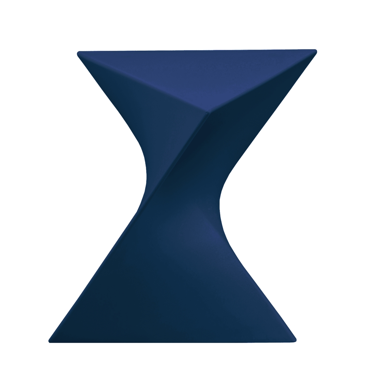 RS17NBU Randolph Indoor & Outdoor Use Modern Accent Side Table, Navy Blue