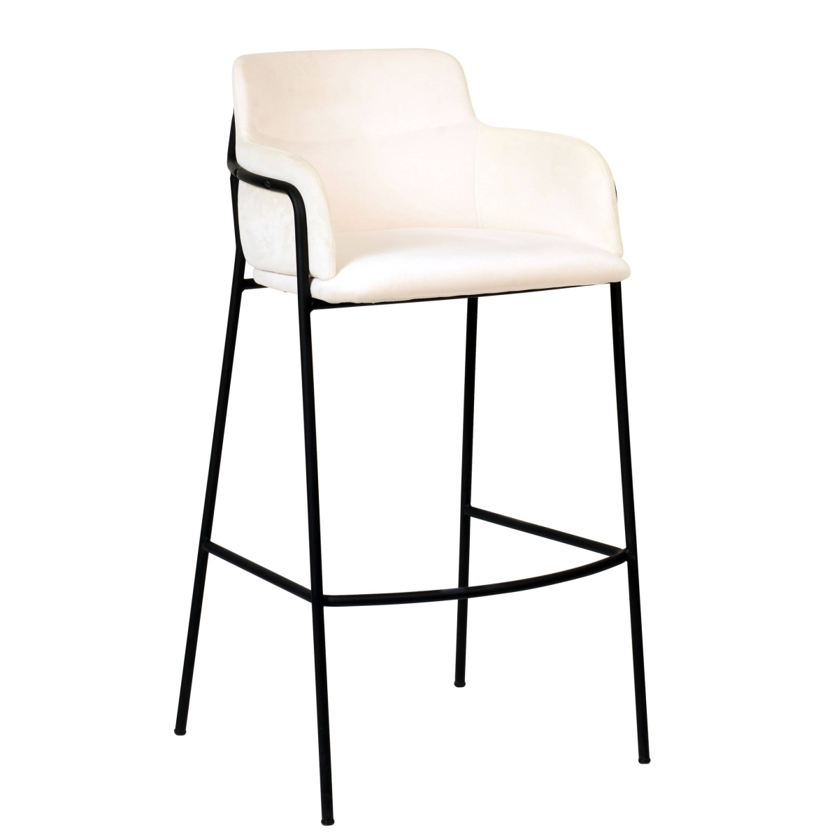 AC29BG Axis Collection Modern Bar Height Chair, Beige