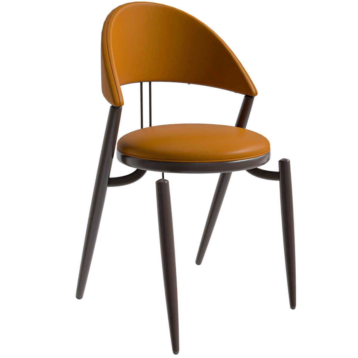 VC49LBR Venice Collection Modern Dining Chair, Light Brown