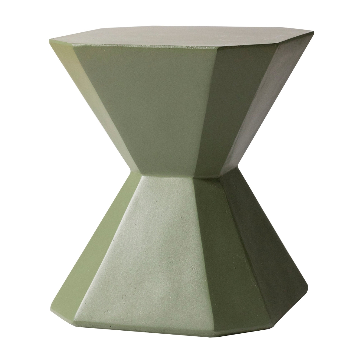 Azure 17 in Modern Round Fiberstone Side Table, Weather-Resistant, Fully Assembled