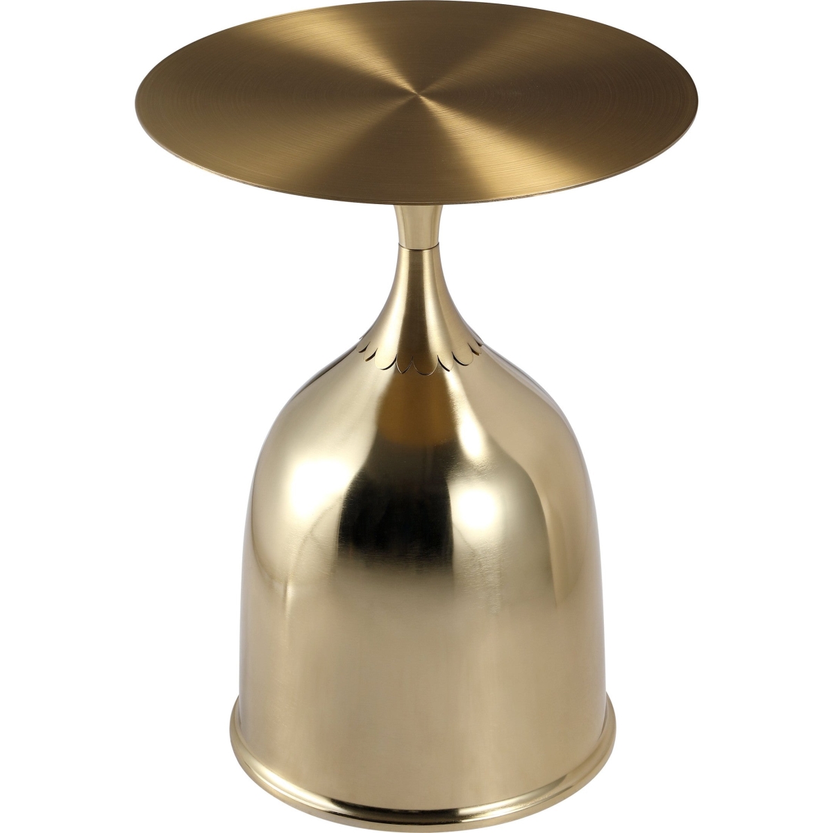 OST40GO Oslo Collection Modern End Table, Gold