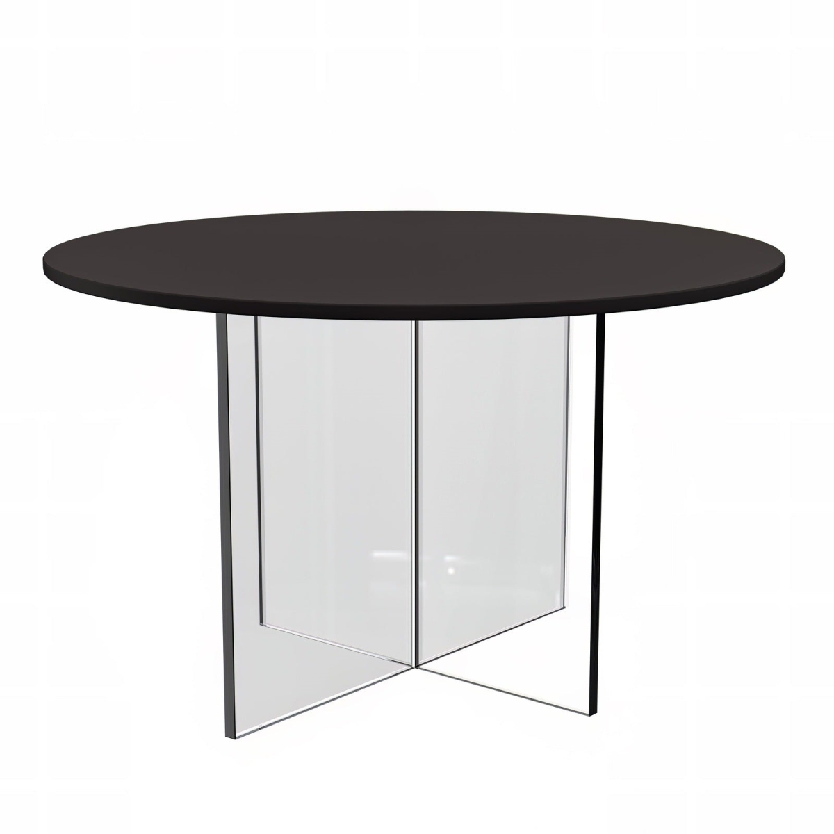 VCT28BL 28 in. Valore Collection Acrylic Coffee Table with Black Top