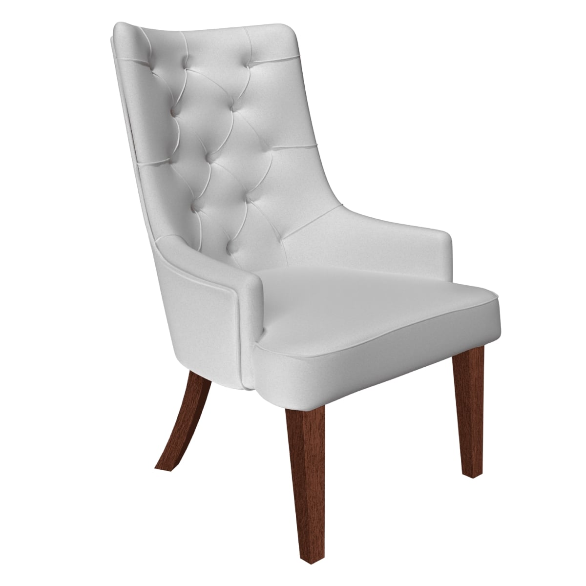 SC24LGR Spruce Collection Modern Wooden Dining Chair, Light Gray