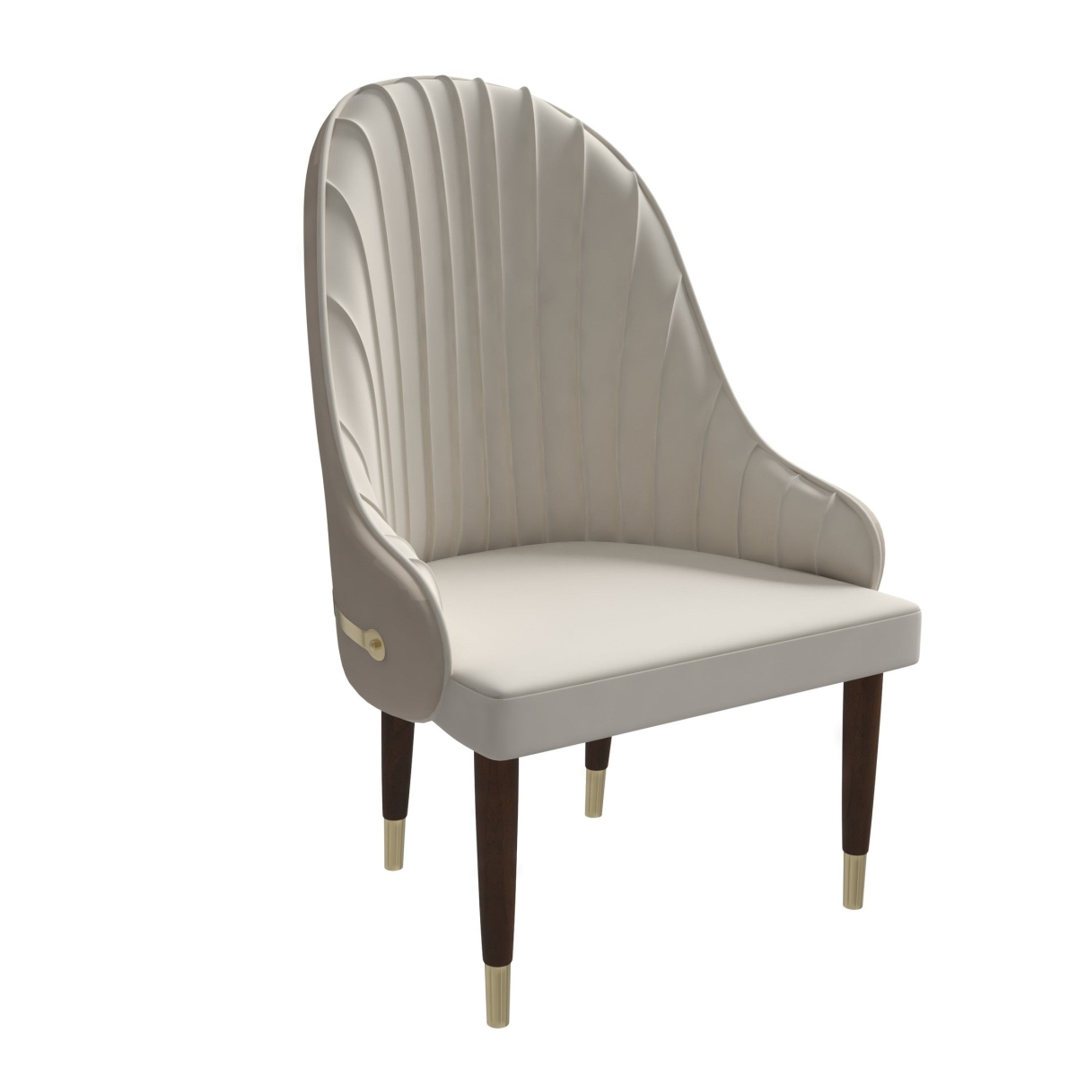EC59CR Elara Collection Wooden Dining Chair, Cream