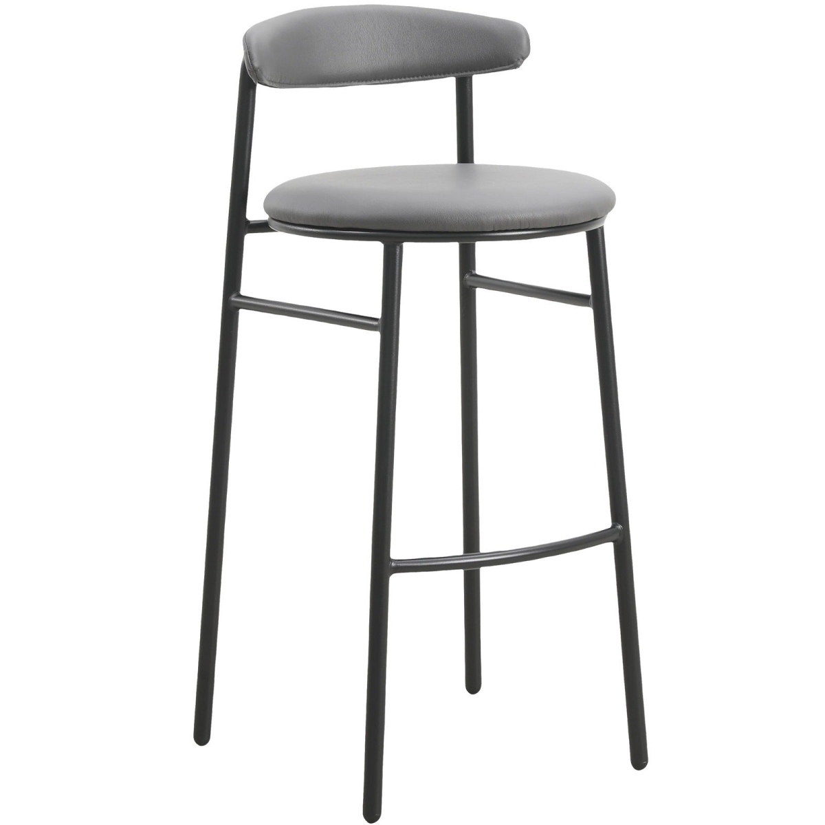 LB30CH Lume Collection Modern Bar Stool, Charcoal