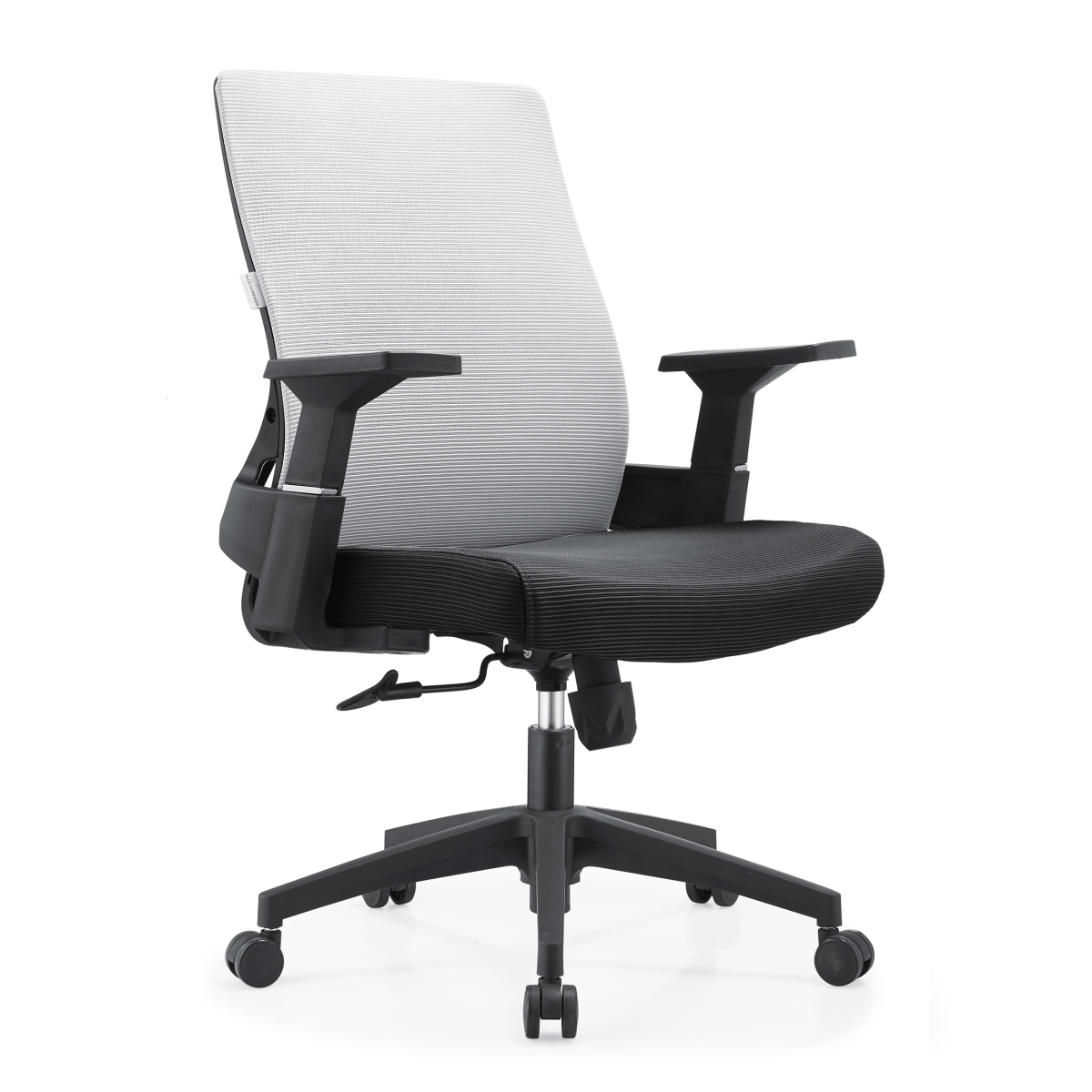 Brio Modern Office Chair with Adjustable Swivel Cotton Upholstered Task Chair