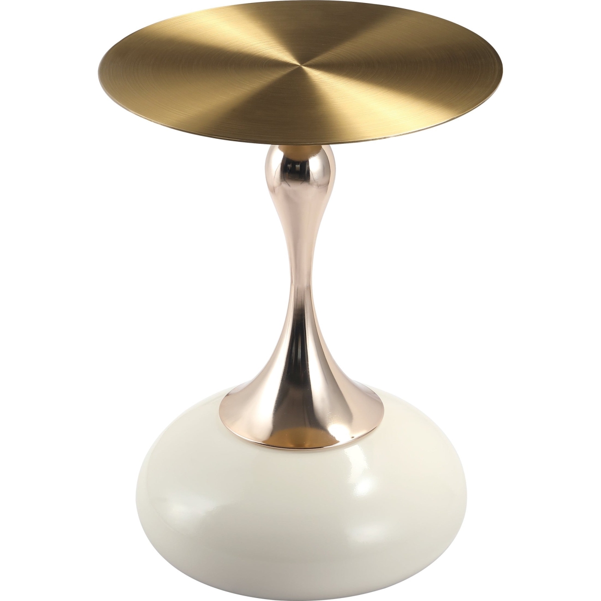 SST40W Savoy Collection Modern End Table, White