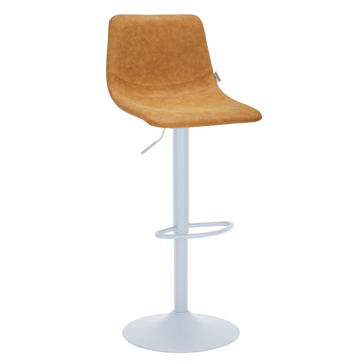TSW-29BR Tilbury Bar Stool, White Base & Light Brown
