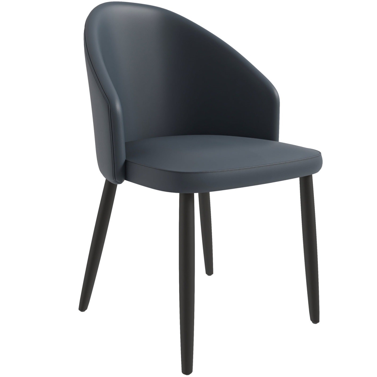 PC50GLGR Paradiso Collection Modern Dining Chair, Green with Light Gray Fabric Seat