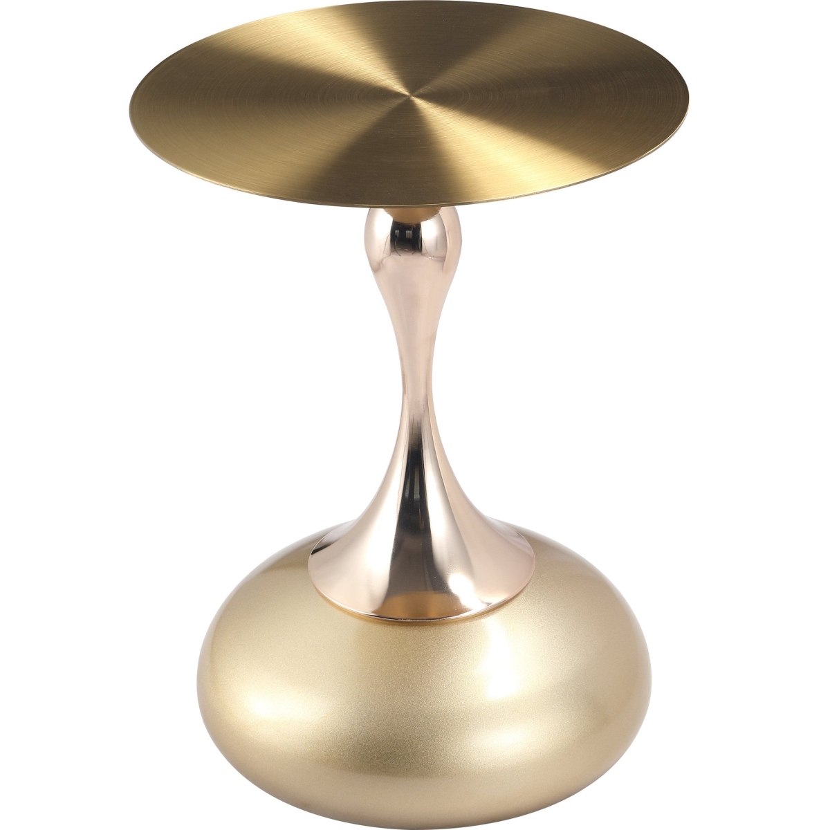 SST40SG Savoy Collection Modern End Table, Matte Gold