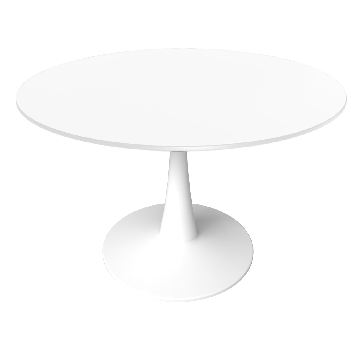 BTW-40W 40 in. Bristol Round Dining Table, White
