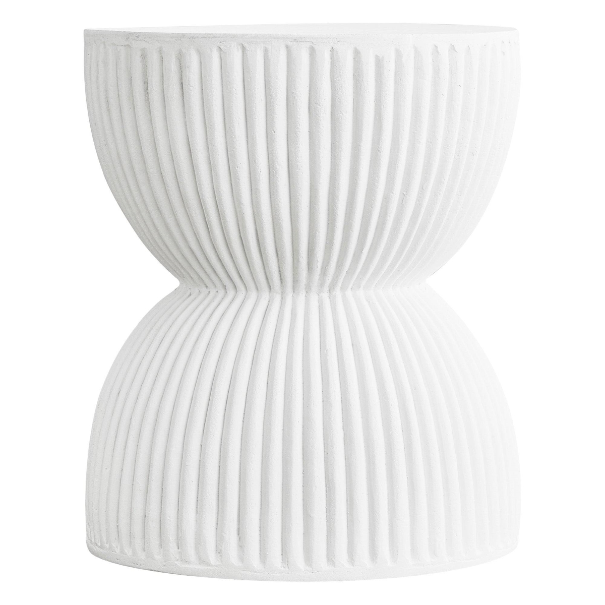 SST15W Spire Series Modern Side End Table, White
