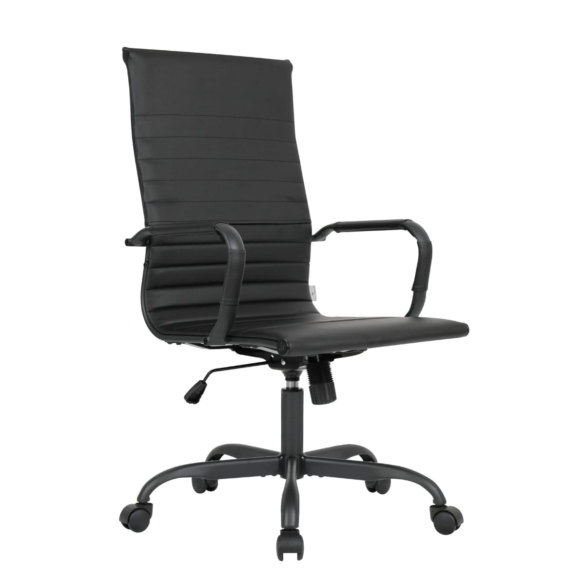 HOTBL19BLL Harris Leather Home High-Back Office Chair, Black