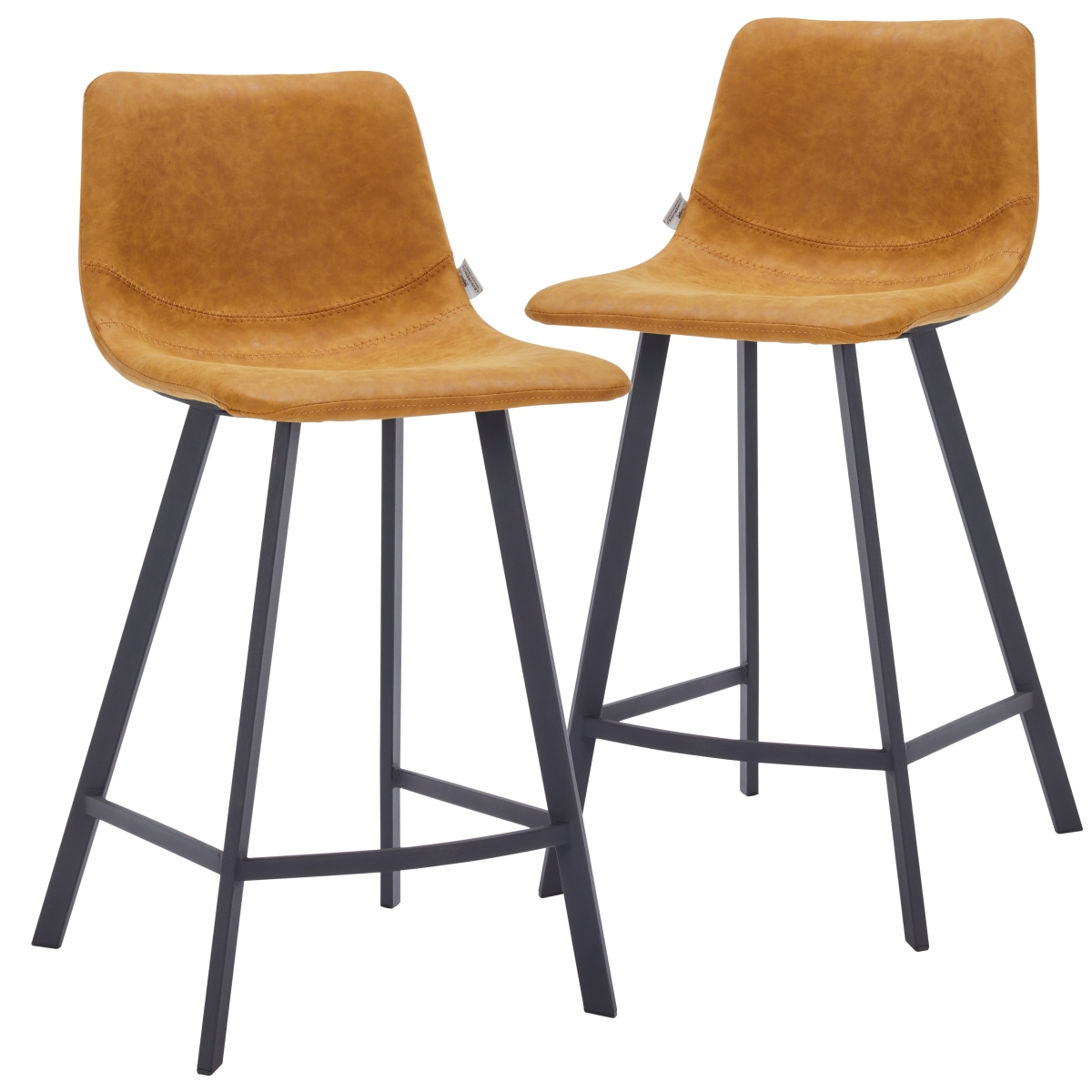 ESBL-24BR2 Elland Counter Stool - Light Brown - Set of 2