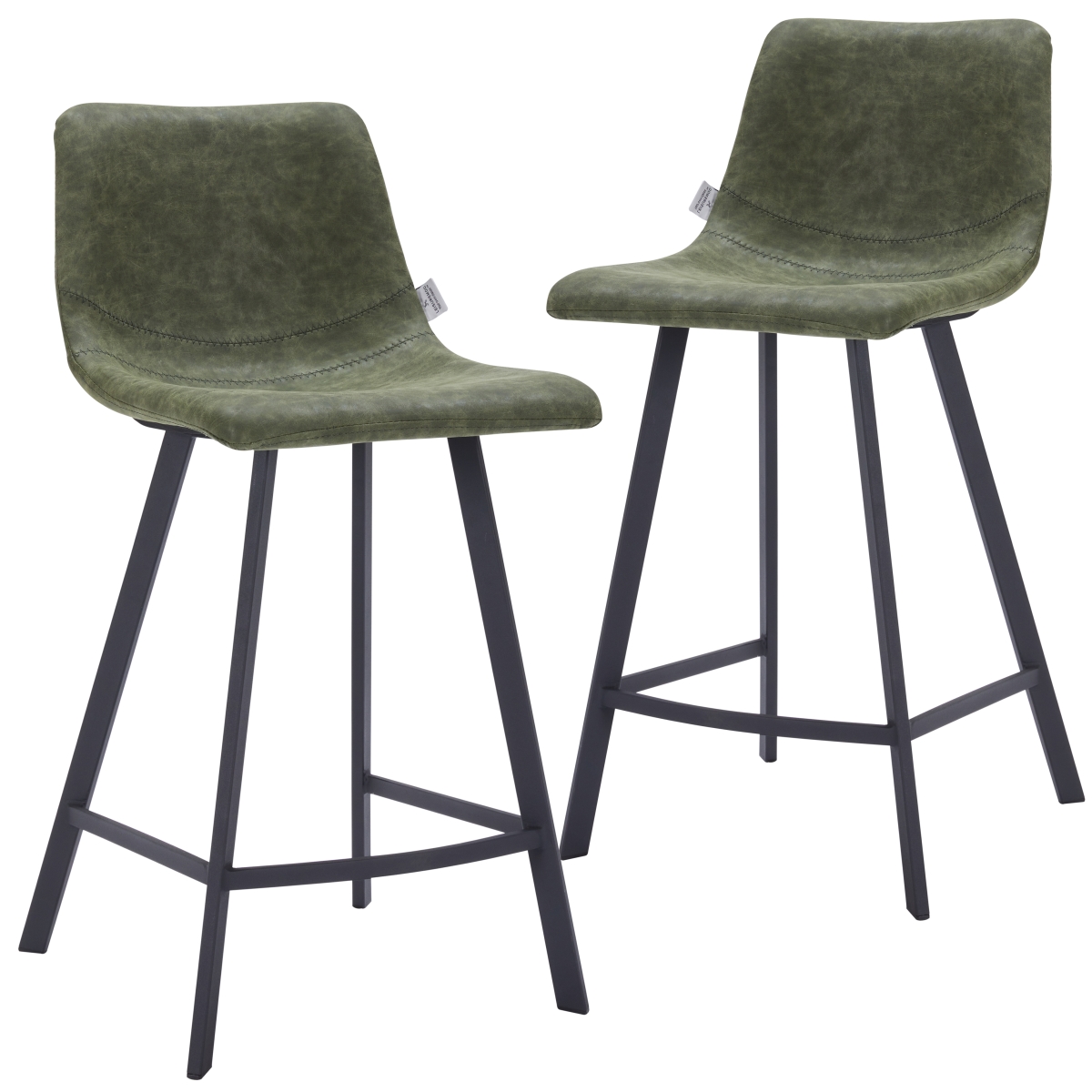 ESBL-24G2 Elland Counter Stool - Olive Green - Set of 2