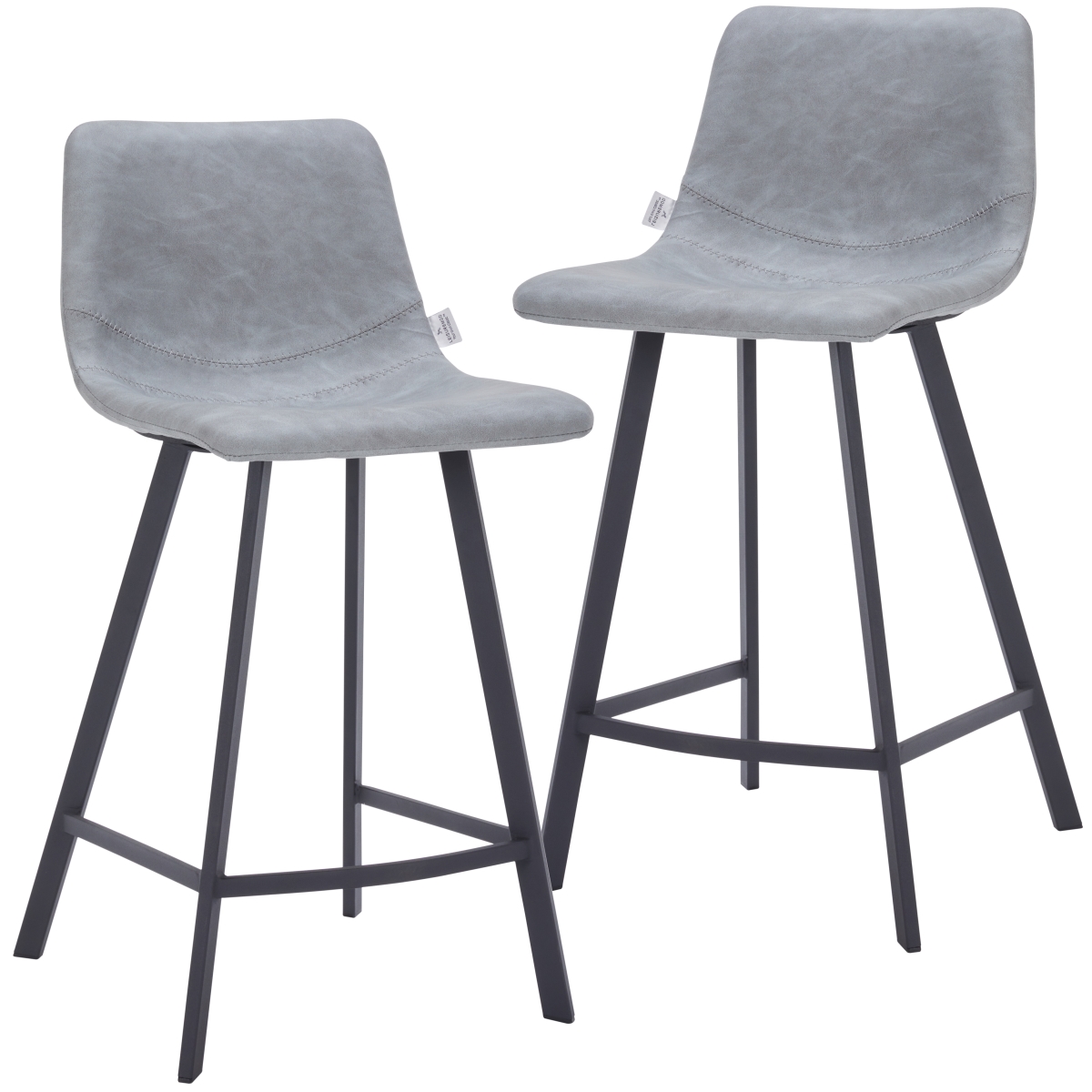 ESBL-24LGR2 Elland Counter Stool - Light Gray - Set of 2