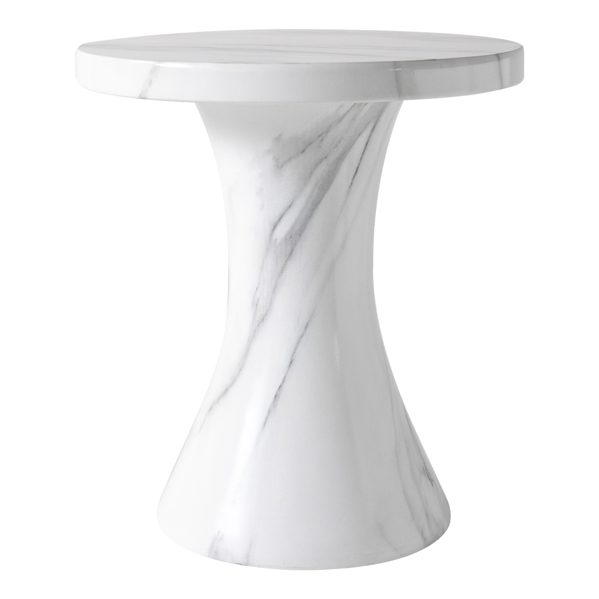 IST19MW Isidra Side Table in Marbled White