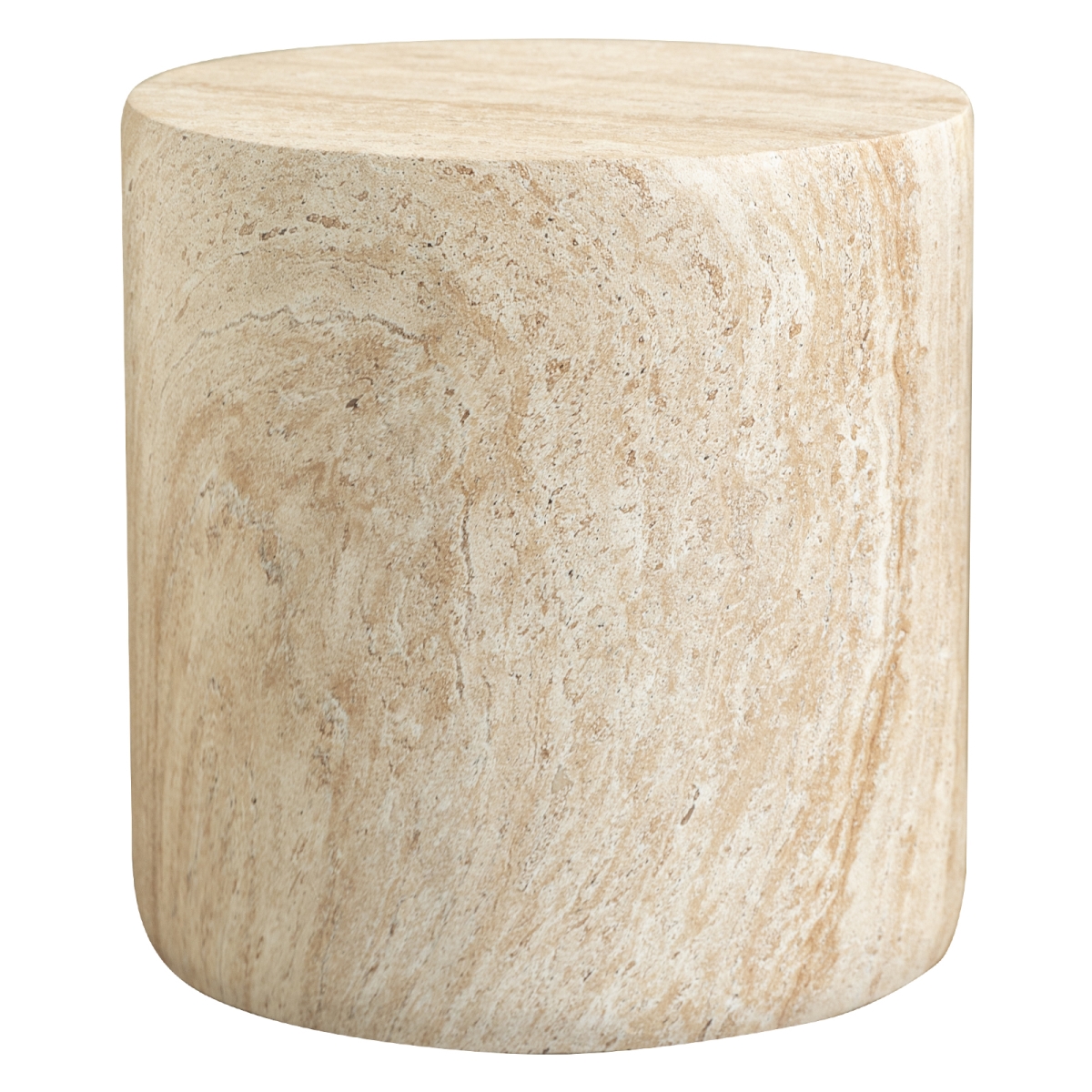 VST15TR Vintara Side Table in Travertine